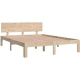VidaXL Bedframe Massief Grenenhout 140x190 cm