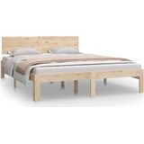 VidaXL Bedframe Massief Grenenhout 140x200 cm