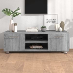 vidaXL Tv-meubel 110x40x35 cm bewerkt hout grijs sonoma eikenkleurig