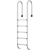 VidaXL Zwembadladder 54x38x211 cm 304 Roestvrij Staal