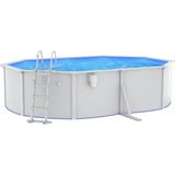 vidaXL Zwembad met veiligheidsladder 490x360x120 cm