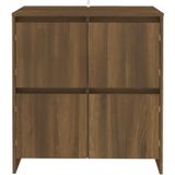 VidaXL Dressoirs 2 st 70x41x75 cm - Spaanplaat - Bruineikenkleurig