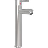 vidaXL - Wastafel - met - kraan - en - pop-up - afvoer - gehard - glas - transparant