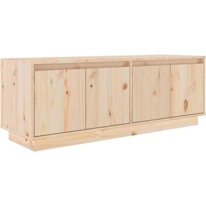 VidaXL TV-meubel 110x34x40 cm - Massief Grenenhout