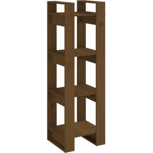 VidaXL Boekenkast/Kamerscherm 41x35x125 cm Massief Hout - Honingbruin