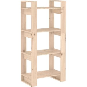 vidaXL Boekenkast/kamerscherm 60x35x125 cm massief hout - 813884