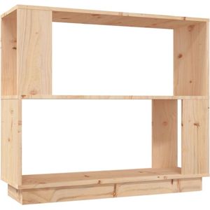 VidaXL Boekenkast/Kamerscherm 80x25x70 cm Massief Grenenhout