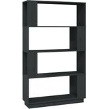 vidaXL - Boekenkast/kamerschermx25x132 - cm - massief - grenenhout - grijs
