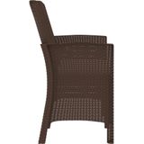 vidaXL-Tuinbank-2-zits-met-kussens-PP-rattan-bruin