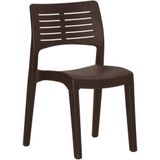 vidaXL - Tuinstoelen - 2 - st - polypropeen - mokkakleurig