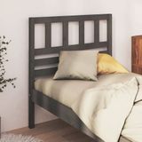 vidaXL - Hoofdbordx4x100 - cm - massief - grenenhout - grijs