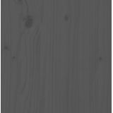 vidaXL Hoofdbord 166x4x100 cm massief grenenhout grijs