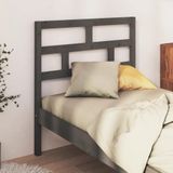 vidaXL Kopfteil Grau 106x4x100 cm Massivholz Kiefer