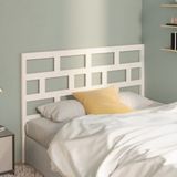 vidaXL - Hoofdbordx4x100 - cm - massief - grenenhout - wit
