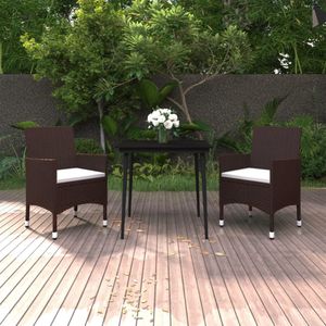 vidaXL-3-delige-Tuinset-met-kussens-poly-rattan-en-glas