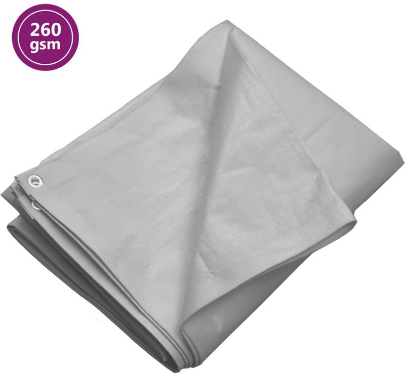 Dekzeil - Grijs - HDPE - 3 x 6 m