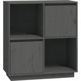 vidaXL-Dressoir-74x35x80-cm-massief-grenenhout-grijs