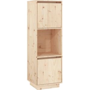 VidaXL Hoge Kast 38x35x117 cm Massief Grenenhout