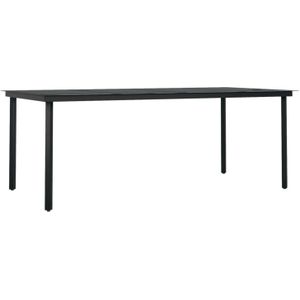 vidaXL-Tuintafel-200x100x74-cm-staal-en-glas-zwart