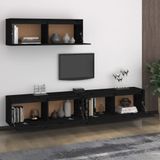 vidaXL-Tv-meubelen-3-st-massief-grenenhout-zwart