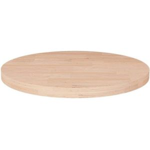 vidaXL Tafelblad rond Ø30x2,5 cm onbehandeld massief eikenhout