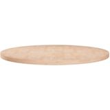 VidaXL Tafelblad Rond Ø60x2,5 cm Massief Eikenhout