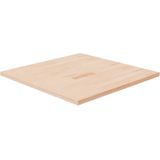 vidaXL Tafelblad vierkant 70x70x2,5 cm onbehandeld massief eikenhout