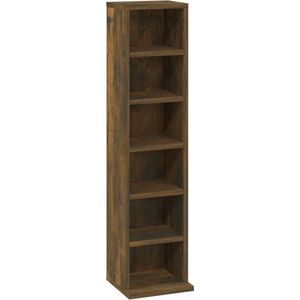 vidaXL-Cd-kast-21x20x88-cm-bewerkt-hout-gerookt-eikenkleurig