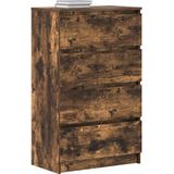 Vidaxl - Sideboard Räuchereiche 60x35x98,5 cm Holzwerkstoff