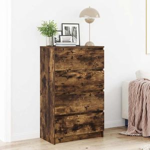 Vidaxl - Sideboard Räuchereiche 60x35x98,5 cm Holzwerkstoff