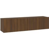 Vidaxl - TV-Wandschrank Braun Eichen-Optik 120x30x30 cm Holzwerkstoff