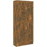 VidaXL Boekenkast 82,5x30,5x185,5 cm - Bewerkt Hout - Gerookt Eikenkleurig