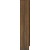 vidaXL-Vitrinekast-82,5x30,5x150-cm-bewerkt-hout-bruineikenkleurig