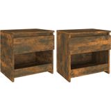 VidaXL-Nachtkastjes-2-st-40x30x39-cm-bewerkt-hout-gerookt-eikenkleurig