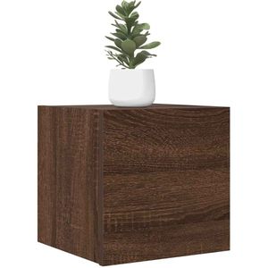 vidaXL TV-Wandschränke 4 Stk. Braun Eichen-Optik 30,5x30x30 cm