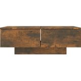 VidaXL Salontafel 90x60x31 cm - Bewerkt Hout - Gerookt Eikenkleurig