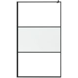 VidaXL-Inloopdouchewand-115x195-cm-mat-ESG-glas-zwart