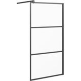 VidaXL-Inloopdouchewand-115x195-cm-mat-ESG-glas-zwart