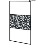 VidaXL-Inloopdouchewand-met-stenenmotief-115x195-cm-ESG-glas-zwart