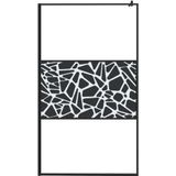 VidaXL-Inloopdouchewand-met-stenenmotief-115x195-cm-ESG-glas-zwart