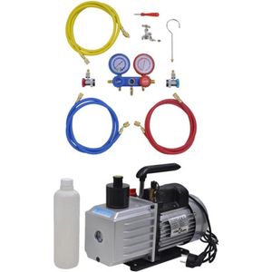 vidaXL Vacuümpomp 100 L/min met 2-voudige manometerset