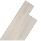 vidaXL PVC-Fliesen Selbstklebend 2,51 m² 2 mm Eiche Weiß