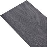 vidaXL - Vloerplanken - zelfklevend - 2,51 - m² - 2 - mm - PVC - zwart - en - wit