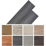 vidaXL - Vloerplanken - zelfklevend - 2,51 - m² - 2 - mm - PVC - zwart - en - wit