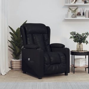 Fauteuil - Elektrisch Verstelbaar - Kunstleer - Zwart