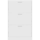 vidaXL-Schoenenkast-63x24x103-cm-bewerkt-hout-wit