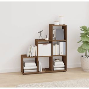 Vidaxl - Treppenregal Braun Eichen-Optik 107 cm Holzwerkstoff