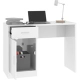 vidaXL-Bureau-met-kast-en-lade-100x40x73-cm-bewerkt-hout-hoogglans-wit