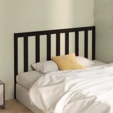 vidaXL - Hoofdbordx4x100 - cm - massief - grenenhout - zwart