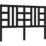 vidaXL Kopfteil Schwarz 146x4x100 cm Massivholz Kiefer